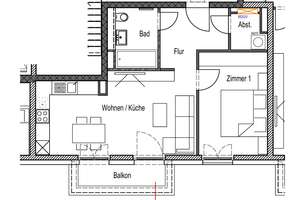 Moderne 2-Zimmer-Wohnung mit Balkon, EBK und Weitblick – Konrad-Adenauer-Ring 1, 65187 Rheingauviertel / Hollerborn, Wiesbaden – Vorschaubild 3