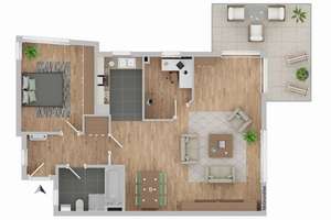 +WILEY+ Schicke Etagenwohnung mit 40 m² Wohnzimmer in ruhiger Wohnlage – Die vollständige Adresse der Immobilie erhältst du vom Anbieter., 89231 Neu-Ulm – Vorschaubild 12