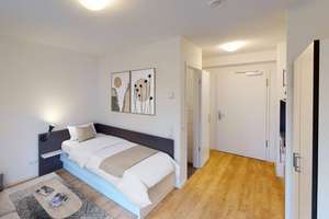 ** Modernes, vollmöbliertes 1-Zimmer-Apartment mit EINBAUKÜCHE und gemeinschaftlicher DACHTERRASS... – 4317 Reudnitz-Thonberg, Leipzig – Vorschaubild 2