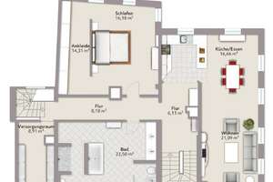 Luxuriöse 2 Zimmer Wohnung in begehrter Innenstadtlage in Groß-Umstadt *provisionsfrei* – Georg August Zinn Straße 21, 64823 Groß-Umstadt – Vorschaubild 16