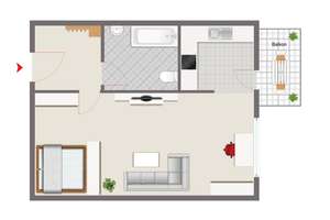 Hübsches Appartement mit Balkon – Die vollständige Adresse der Immobilie erhältst du vom Anbieter., 89233 Neu-Ulm – Vorschaubild 4