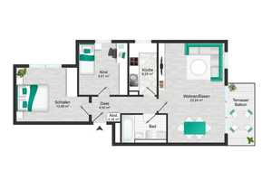 Bezugsfreie 3-Zimmer Wohnung in Köln-Sürth – Köln – Vorschaubild 6