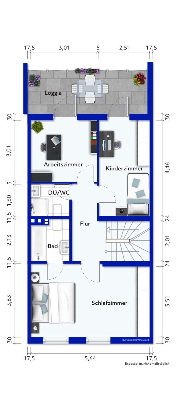 Grundriss 1. Obergeschoss