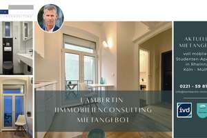 möbliertes Balkonapartment in Rheinnähe