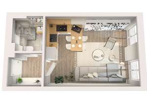 Frisch sanierte  1-Raumwohnung * neue Möblierung * HP * EBK * Bad mit Dusche * PKW-SP * TOP * – Johann-Meyer-Straße 7 a, 1097 Leipziger Vorstadt, Dresden – Vorschaubild 28