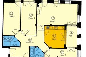 "4-Zimmer-EG-Schmuckstück im Hofgebäude: 2 Bäder, Loggia, Balkon, Stellplatz!" – Humboldtstraße 14, 4105 Zentrum-Nord, Leipzig – Vorschaubild 13