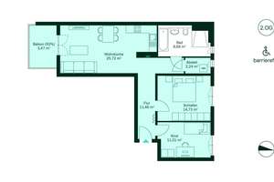Barrierefreie Eigentumswohnung mit Balkon und großer Wohnküche – Lilli-Marx-Str. 36, 40597 Benrath, Düsseldorf – Vorschaubild 9