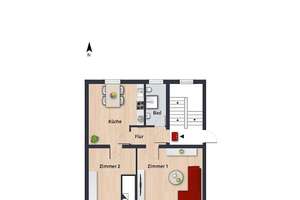 Zuhause in der City: gemütliche Singlewohnung // 1.OG links – Goethestr. 3, 38440 Stadtmitte (Ortsteil), Wolfsburg – Vorschaubild 6