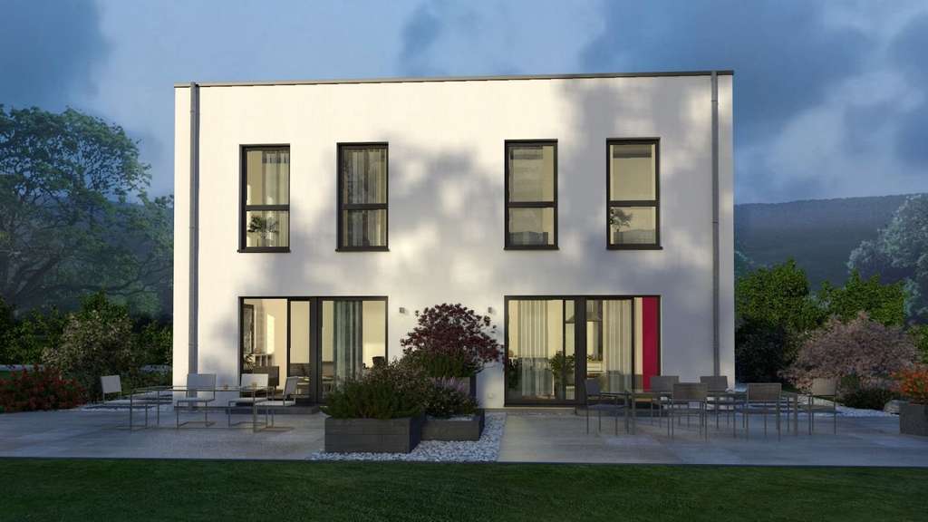 Immobilie in Röhrmoos - PURISTISCHES DOPPELHAUS - Bild 1