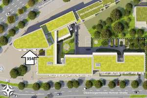 Nur noch einziehen! Komplett möbliertes 1-Zi.-Apartment im "Turm" eines eleganten Apartmenthauses! – Nagahama-Allee 76, 86153 Am Schäfflerbach, Augsburg – Vorschaubild 18