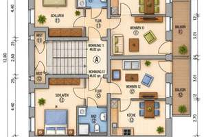 Bezugsfreie 2-Zimmer-Wohnung mit Balkon im Hinterhaus und Blick ins Grüne – Die vollständige Adresse der Immobilie erhältst du vom Anbieter., 4177 Altlindenau, Leipzig – Vorschaubild 14