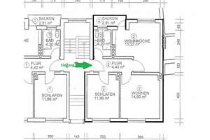 2-Zimmer-Wohnung mit Balkon im EG – Körnerstr. 31, 27576 Lehe, Bremerhaven – Vorschaubild 20
