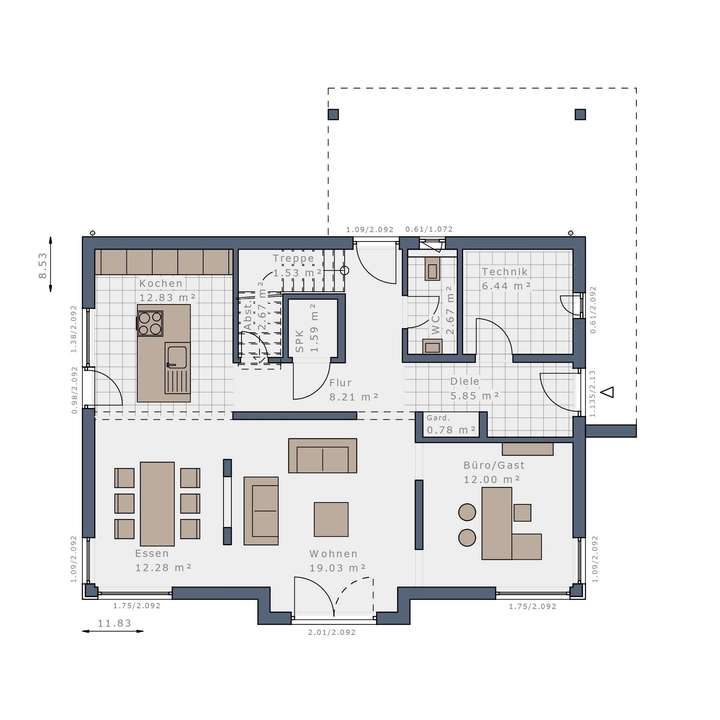 Grundriss Erdgeschoss