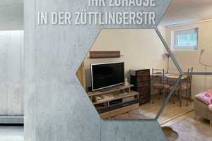 günstige einfache  2 1/2 Zimmer-Souterrain-Wohnung – Stuttgart – Vorschaubild 1