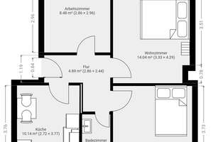 Charmante 3-Zimmer-Wohnung – Die vollständige Adresse der Immobilie erhältst du vom Anbieter., 37083 Südstadt, Göttingen – Vorschaubild 6