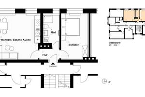 Frisch sanierte 2-Zimmer-Altbauwohnung in historischem Mehrfamilienhaus mit Gaststätte – Pognerstr. 5, 81379 Thalkirchen, München – Vorschaubild 5