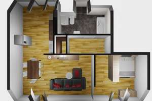Gemütliches Wohnen unterm Dach – Renovierte 2-Zimmer-Wohnung mit Charme – Humboldtstr. 7 a, 6844 Innerstädtischer Bereich Nord, Dessau-Roßlau – Vorschaubild 2