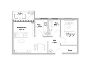 Frisch renoviert: helle 2-Zimmer-Wohnung mit Garten & Balkon | neue Einbauküche in Wiesbaden – Die vollständige Adresse der Immobilie erhältst du vom Anbieter., 65207 Medenbach, Wiesbaden – Vorschaubild 13