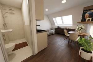 Neubau-Studentenappartement im Dachgeschoss ++ attraktive Kapitalanlage ++ – Grasmeierstraße 8, 80805 Alte Heide-Hirschau, München – Vorschaubild 2
