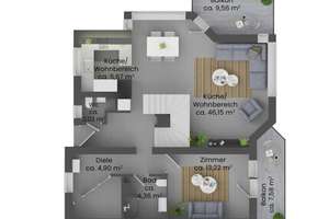 Raum für Leben auf höchstem Niveau - außergewöhnliche Maisonette mit Charakter – Die vollständige Adresse der Immobilie erhältst du vom Anbieter., 85551 Kirchheim bei München – Vorschaubild 22