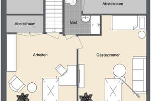 Modernisiertes Reihenmittelhaus mit zwei WE und ausgebautem Dachgeschoss – Die vollständige Adresse der Immobilie erhältst du vom Anbieter., 89079 Wiblingen, Ulm – Vorschaubild 19