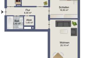 GEORGI: Helle Stadtwohnung mit Balkon in zentraler Lage – Die vollständige Adresse der Immobilie erhältst du vom Anbieter., 81379 Obersendling, München – Vorschaubild 5