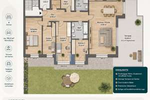 +++4-Zi-Luxus-Wohnung mit großer Terrasse und eigenem Garten+++ – Die vollständige Adresse der Immobilie erhältst du vom Anbieter., 1187 Plauen (Stadtteil), Dresden – Vorschaubild 3