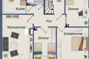 Neu-Ulm: Modernisiertes Mehrfamilienhaus (DHH)  mit idyllischem Garten in Donau-Nähe – Die vollständige Adresse der Immobilie erhältst du vom Anbieter., 89231 Neu-Ulm – Vorschaubild 21