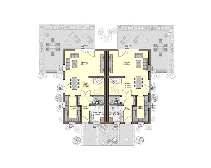 Grundrissbeispiel G131 EG