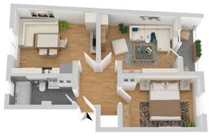 Gemütliche 2 ZKB mit Balkon und Einbauküche – Ortlerstraße 74, 86163 Hochzoll-Süd, Augsburg – Vorschaubild 35
