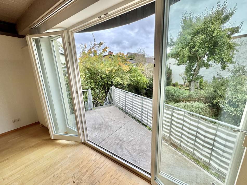 WZ-Balkon mit Garten-Abgang