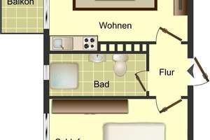 Schöne Wohnung mit Tageslichtbad – Am Schützenhaus 31, 47055 Wanheimerort, Duisburg – Vorschaubild 2