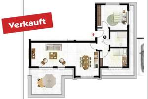 Verkauft! Erstbezug 3 Zi.- Penthouse - 80m² - Terrasse - Stellplatz