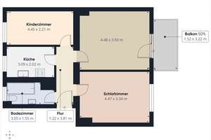 schöne 3-Zimmerwohnung in beliebter Lage – Helene-Meier-Str. 24, 6844 Innerstädtischer Bereich Mitte, Dessau-Roßlau – Vorschaubild 2