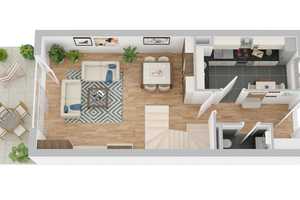 Renditeobjekt in Hiltrup: Vermietete 4-Zimmer-Maisonette mit Balkon und TG-Stellplatz – Münster – Vorschaubild 3