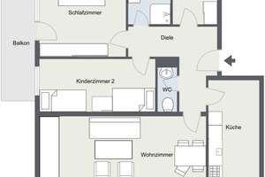 Wohnen mit Wohlfühlcharakter: Lichtdurchflutete 3,5-Zimmer-Wohnung im Regensburger Westen – Die vollständige Adresse der Immobilie erhältst du vom Anbieter., 93049 Westenviertel, Regensburg – Vorschaubild 5