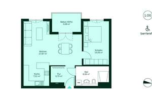 Barrierefreie Eigentumswohnung im 1. OG mit Westbalkon und großer Wohnküche – Lilli-Marx-Str. 40, 40597 Benrath, Düsseldorf – Vorschaubild 8