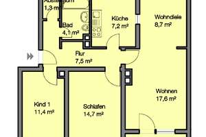Mieter sucht Nachmieter. Schöne 3 Zimmerwohnung in Langwasser – Reinerzer Str. 60, 90473 Langwasser Südost, Nürnberg – Vorschaubild 14