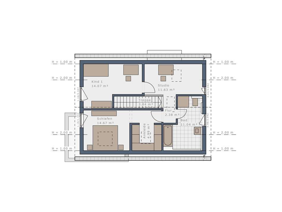 Grundriss Obergeschoss