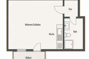 Vermietete 1-Zimmer-Wohnung mit Balkon, Stellplatz und funktionalem Grundriss – Die vollständige Adresse der Immobilie erhältst du vom Anbieter., 36448 Bad Liebenstein – Vorschaubild 12