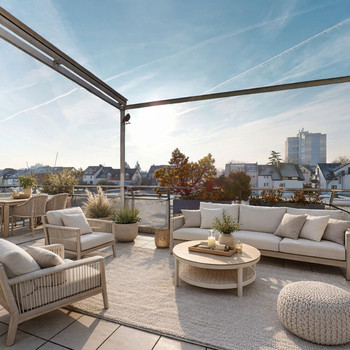 Exklusives Penthouse mit Galerie, Dachterrasse und Sauna