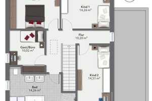 Projektiertes massives Einfamilienhaus in super Lage inkl. Grundstück – Neuburg-Schrobenhausen (Kreis) – Vorschaubild 8