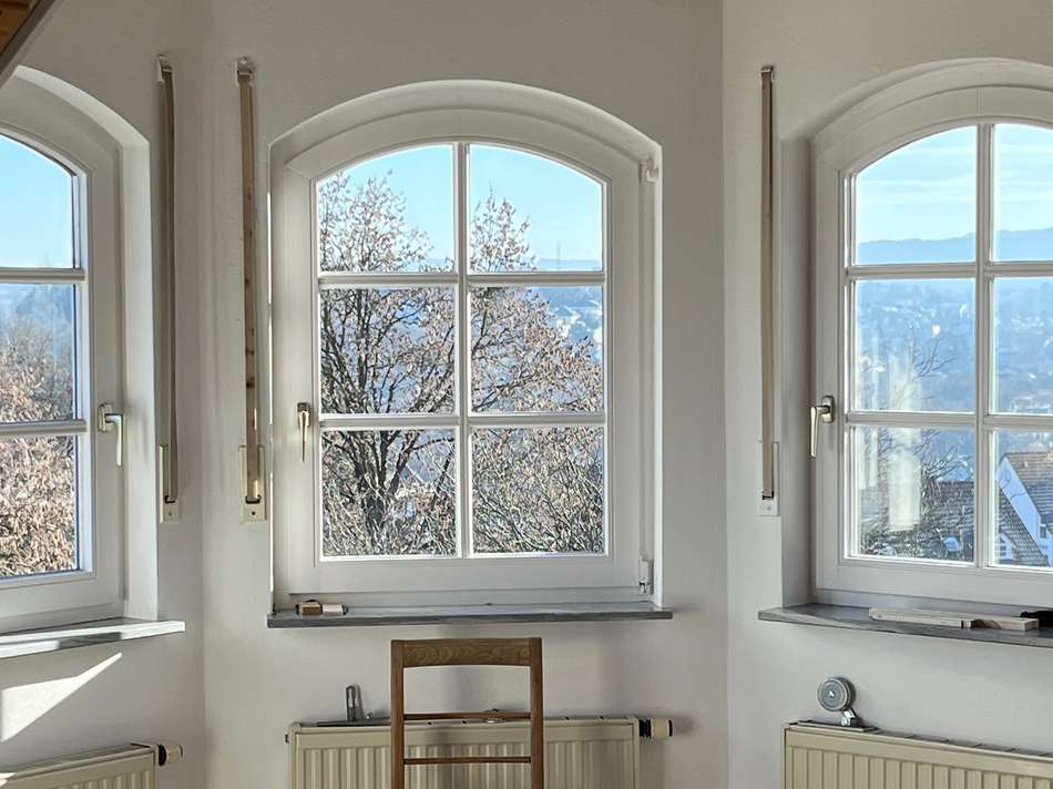 Blick aus dem Esszimmer.