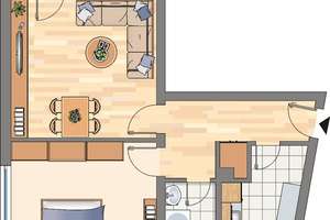 #2-Zimmer-Wohnung mit Laminat - nur einziehen# – 44319 Wickede, Dortmund – Vorschaubild 2
