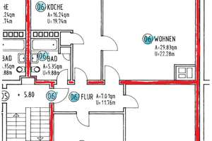 Helle 3,5-Zimmer Wohnung, Balkon, ruhig gelegen,  3. OG in Heilbronner Kernstadt – Die vollständige Adresse der Immobilie erhältst du vom Anbieter., 74074 Heilbronn, Heilbronn – Vorschaubild 2