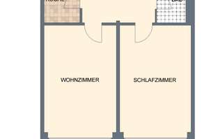 2- Zimmer Wohnung, auch Jobcenter geeignet für 2 Personen