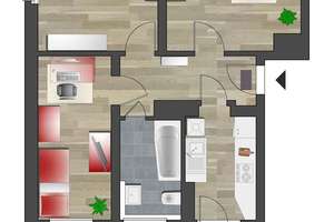 Bezugsfertige 3-Raum-Wohnung mit Balkon – Gustav-Freytag-Str. 7, 9111 Zentrum, Chemnitz – Vorschaubild 7