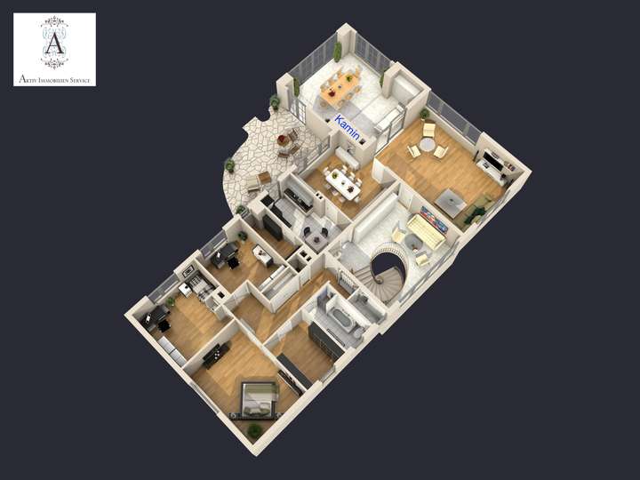 3D-Plan Obergeschoss