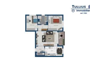 Erdgeschosswohnung mit Loggia und Stellplatz  in Essen-Holthausen – Die vollständige Adresse der Immobilie erhältst du vom Anbieter., 45277 Überruhr-Holthausen, Essen – Vorschaubild 5