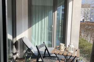 Lichtdurchflutete, moderne 2-Zimmer-Erdgeschosswohnung mit traumhafter Sonnenterrasse in München – Franziska-Schmitz-Straße 6, 80634 Neuhausen, München – Vorschaubild 2